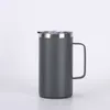 20oz American office double-layer insulated mug