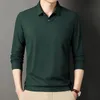 男性用のTシャツポロ黒人男性服の襟付き襟の襟のトップス首のストライプ引用f長袖ソーシャルサイズs y2k xl 240327