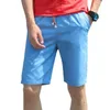 남자 반바지 2024 여름 쿼터 바지 패션 느슨한 면화를위한 여름 트렌디 브랜드 단색 캐주얼