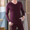 Autumn Men's Thermal Biecide Sets Zinter Thermo Bielizna Long Johns Ubrania Zimowe Mężczyźni Grube Ubranie termiczne Zestaw Zestaw Zestaw