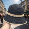 Été pour le bassin polyvalent à la mode des femmes avec grand bord et haut rond, chapeau de soleil décontracté, chapeau de pêcheur creux respirant