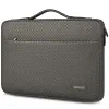 Cas Domiso Gris brillant ou noir étanche noir Sac à manches d'ordinateur portable avec poignée pour 10 "11" 13 "13,3" 14 "15,6" pouces Notebook