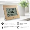 Fanju Digital Wall Clock LCD多数の時間時間温度カレンダーアラームテーブルデスク時計現代のデザインオフィスの家の装飾