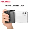 Places Yelangu Phone Camera Grip Handled Handled Holder Wireless Bluetooth Photo Stabilder Titular com sapato frio 1/4 '' para telefone