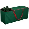 Sacos de armazenamento Bolsa de árvore de Natal com zíper duplo e lida com suprimentos de férias de tecido Oxford de 210d Oxford