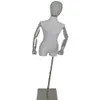 Mannequin à main en tissu féminin complet pour les bijoux de modèle de tête, femmes flexibles, a réglable peut épingler, 2 couleurs, base de trépied du corps, C840