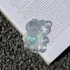 Corée mignon 3D Transparent Epoxy Crystal Love Heart Bear Griptok Bracket pour iPhone 11 13 Promax Phone Hotder Case Stand Grip Tok