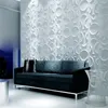 Painel de parede 3D de 30cm linhas onduladas Decoração de pedra de pedra TV Background Decalk Tile Mold 3D Adesivo de parede de banheiro parede da cozinha