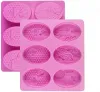 Moldes de favo de mel 3D de abelhas 3D de 6 cavidades para moldes de silicone para sabonete Fazendo o molde de vela de cera de resina DIY para embarcações caseiras