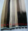 Tape In Human Hair Extensions 40pcs 100g Tape Human Hair Extension Straight Brazilian PU Skin Weft Hair1076355
