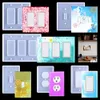 Light Switch Cover Resin Molds Socket Plate Silicone Molds For Decorative Wall Plate Moulds Single Hole DIY Socket Home Decor