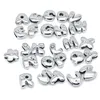 8mm Fat Slide Letters Charms Armband Kvinnesmycken som gör 1 st Slide Alfabet A-Z DIY Armband Belt Keychain Pet Collar