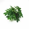 9フォーク人工植物の葉プラスチックグリーングラスツリーの植物偽りの葉の葉の茂みのための家庭のパーティーの装飾