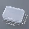 2pcs Plastic Box Rectangular Translucent Packing Storage Dustproof Durable Strong Jewelry Case Container 240402