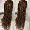5x5 Water Wave Curace Front Wig Hight Wig Human Hair 5x5 Крайный парик для женщин Джаз -звезда Прозрачный кружевный парик