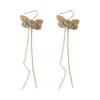 Forest Style Flower Pearl Tassel Ear Hook, Korean Niche Design, Fashionable Temperament, Light , High-end Earrings