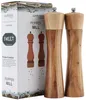 Wooden Salt and Pepper Grinder, Adjustable Manual Salt Grinder, Acacia Wood, 8 inch, Suitable for Picnic, Parties, Restaurant