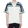 Casablanca Knitted Hollow Shirts Designer Casual Sports Loose Tops Small Fragrant Knit Cardigan Shirt Casa 527