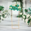 29 * 29 * 80cm Gold Flower Floor Stand Metal Colonne Stand de fleurs Arrangement de fleurs pour le dîner de la fête de mariage
