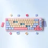 Aksesuarlar 132 Anahtar Marshmallow Anahtar Kapakları Dyesublimation Sevimli Anahtar Kapakları XDA Profil 61/64/87/96/104/108Keyboard XDA Anahtar Kapakları için Özel Anahtar Kapakları