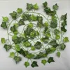 200 cm Fake Vine Vine Ivy Plant Silk Green Leaf Hoard for Festival Wedding Party Home Plant Wall Plant suspendu décoration