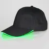 GLOW LED BRIM Light Hat Hat Baseball Caps Rave Party For Men Mulheres menino Garota Presente Hip Hop Run Birthday