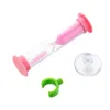 3 minutes Colorful Sucker Houglass Sandglass Sand Clock Timers Sand Timer Timer Timer Tooth Brosting Play Timer Enfants