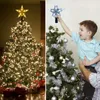 Christmas Tree Star Topper Christmas Ornament Star LED LIGNES POUR TOP TOP TOP TOP Nouvel An Home Decor Night Lampe Noel Navidad Cadeau