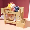 Lit de poupée en bois pour 20 cm de poupées de poupées modèles lit blyth ob11 bjd house meuble lol accessoires enfants jouent des jouets de maison