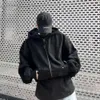 Herfst/winter nieuw product gewassen oude messen snijden beschadigde trendy merk ritssluiting hoodie