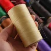 Big Roll de 0,8 mm 270m Cordon de fil cire en cuir pour coudre à la main DIY et matériau de libris accessoires 150D Corde de tissage 150D