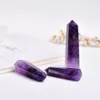 4-7 см 1PC 100% естественный уругвай глубоко пурпурный аметист кристаллическая кварцевая точка Завершенная палочка заживление драгоценных камней