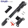 GIYO AV/FV Valve Bike Pump Adaptors MTB Road Bicycle Pump With Gauge Mini Cycling Pump Presta Schrader Tire Bicycle Air Inflator