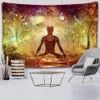 7 tapeçaria de chakra para penduramento de parede, tapeçaria de mandala, tapete de ioga psicodélica, decoração boêmia em casa