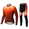 Miloto Pro Men Winter Thermal Fleece Cycling Jerseys Set Long Sleeve Mtb 자전거 의류 산악 자전거 옷 정장