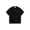 2024 Sommer neuer G-Familienbrief Full Print Jacquard Solid Color Round Hals lässig vielseitig, schwarzer kurzärärmisches T-Shirt für Männer