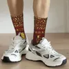 Männersocken goldene ägyptische Götter auf rot Leder Erwachsenen Unisex Männer Frauen Frauen