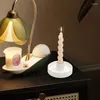Ljushållare keramiska hållare konstnärliga runda ljusstake displaybord mittpunkt dekoration hantverk ljuskronor