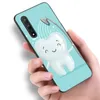 Dentista dentes médicos capa para huawei y6 y7 y9 prime y5 2018 2019 2020 y5p y6p y6s y7a y7p y8p y8s y9a y9s tampa preta macia