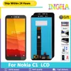 5.45 '' Nokia için Orijinal LCD LCD Ekran Dokunmatik Ekran Sayısallaştırıcı Montajı Nokia C1 TA-1165 LCD ekran