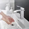 Rovate Bathroom Basin Faucet Waterfall Deck Mounted Cold and Hot Water Mixer Tap Brass Chrome Vanity Bessel Sink Crane