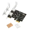 Карты ICREST 2,5GBASET GIGABIT ADAPTER с 2 портами 2500 Мбит / с PCIE 2,5 ГБ карты Ethernet Card RJ45 LAN Controller Controller