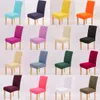 Chaise de chaise de couleur solide zerolife chaises de salle à manger polyester spandex moderne couvercles de chaise pail