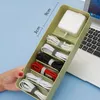 Data Cable Storage Box Cover Dustproof Power Wire Tray Network Charger Bin Multifunctional Headset Data Charging Line Organizer