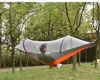 Hängemattenmücken -Netto -Anhänger Outdoor Camping Anti -Roll -Nylon -Anhänger mit Moskiton Net Single oder Double Automatic Quick Öffnungsstange
