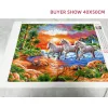 Evershine novo chegada Diamond Borderyer Horse 5d Diam Diamond Pintura Sunset Picture Picture Rhinestones Mosaic Kit Animais Decoração de parede