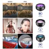 Apexel 10 in 1 Phone Camera Lens Kit Fisheeye Wide Angle Macro Lens CPL Filter kaleidoscope وعدسة تلسكوب 2x للهواتف الذكية