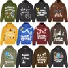 Trendy Men's Hoodies Broken Planet High Street Hip Hop Loose Casual Sweatshirt Autumn Winter Padded Hoodie Streetwear