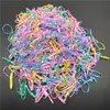 200pcs 30 mm kolorowy gumowy pierścień jednorazowe elastyczne opaski do włosów kucyk gumowy gumowy opaska