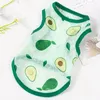 Dog Apparel Fruit Print Pet Clothes Summer Vest For Small Medium Cat Cute Puppy Clothing Breathable Chihuahua Costume Decor